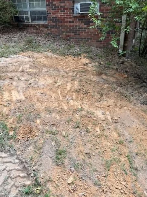 Yard after septic work